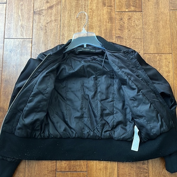 Zara Basic Collection Crop Bomber jacket Size S - Picture 10 of 12
